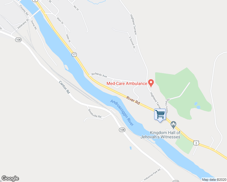 map of restaurants, bars, coffee shops, grocery stores, and more near 176 River Road in Mexico