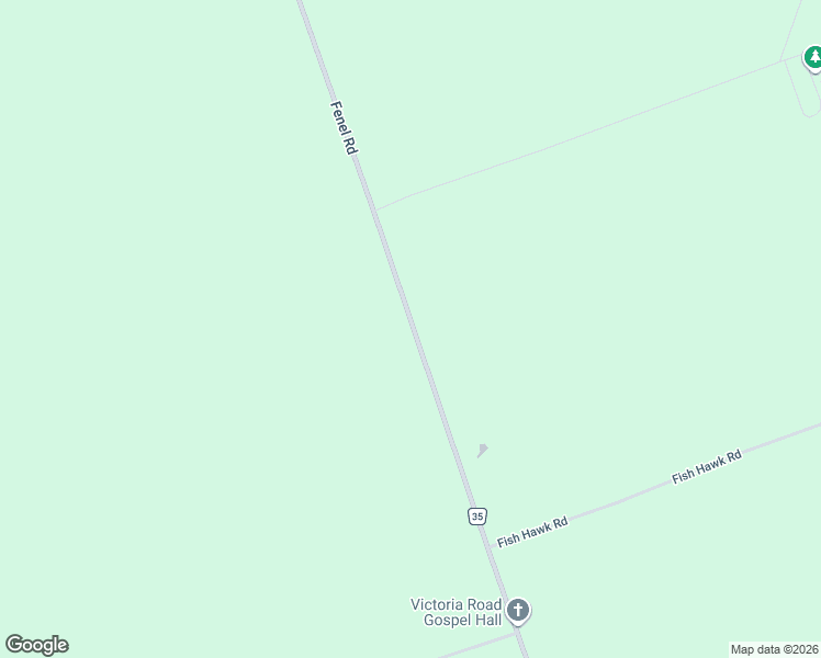 map of restaurants, bars, coffee shops, grocery stores, and more near 1207 Fenel Road in Kirkfield