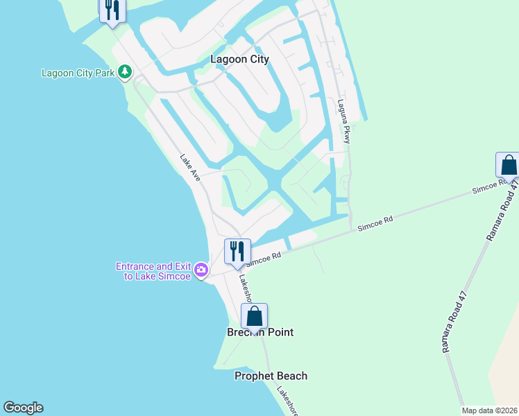 map of restaurants, bars, coffee shops, grocery stores, and more near 20 Beaver Trail in Brechin