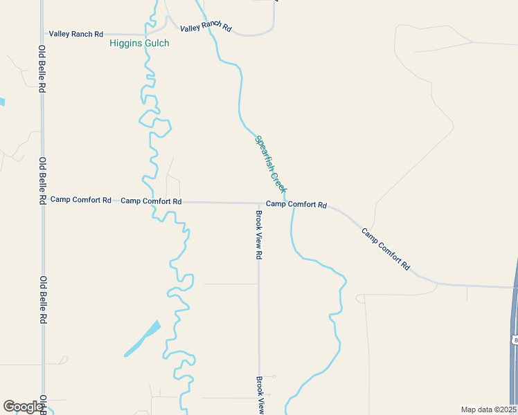 map of restaurants, bars, coffee shops, grocery stores, and more near 8044 Brook View Road in Spearfish
