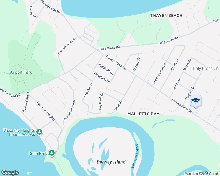 map of restaurants, bars, coffee shops, grocery stores, and more near 105 Crossfield Drive in Colchester
