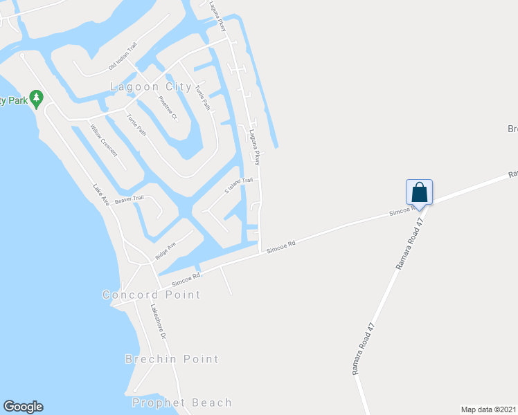 map of restaurants, bars, coffee shops, grocery stores, and more near 10 Laguna Parkway in Brechin