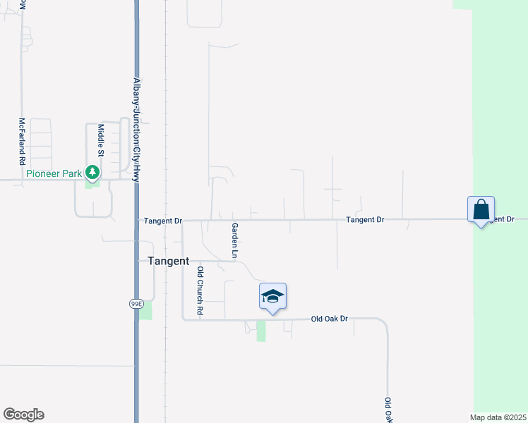 map of restaurants, bars, coffee shops, grocery stores, and more near 32205 Tangent Drive in Tangent