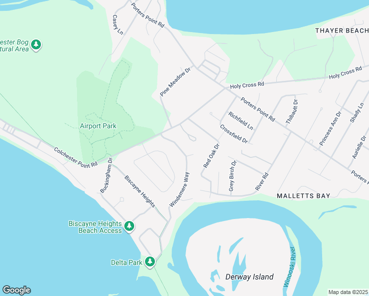 map of restaurants, bars, coffee shops, grocery stores, and more near 121 Windemere Way in Colchester