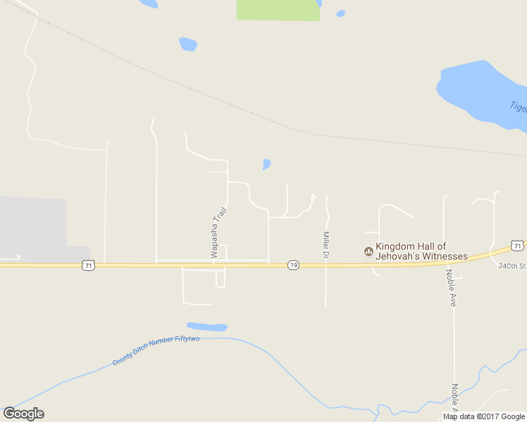 map of restaurants, bars, coffee shops, grocery stores, and more near 34338 Wacouta Trail in Redwood Falls