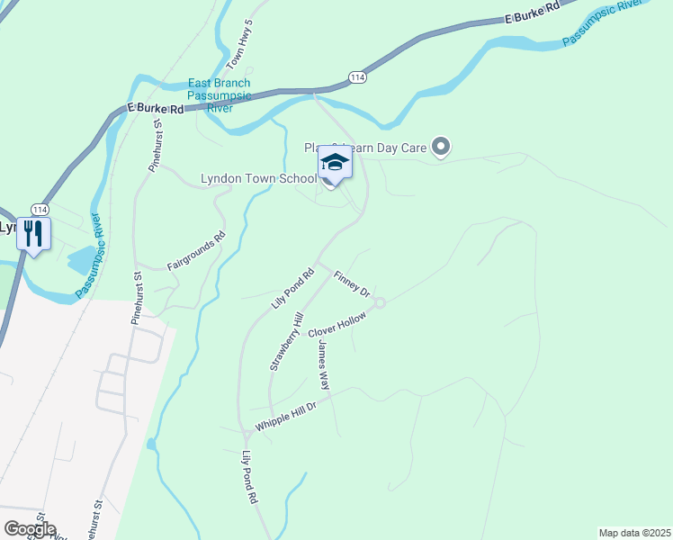 map of restaurants, bars, coffee shops, grocery stores, and more near 47 Finney Drive in Lyndon