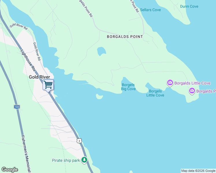 map of restaurants, bars, coffee shops, grocery stores, and more near 135 Borgels Shore Drive in Chester Basin