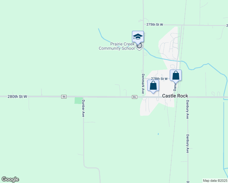 map of restaurants, bars, coffee shops, grocery stores, and more near 4625 280th Street West in Northfield