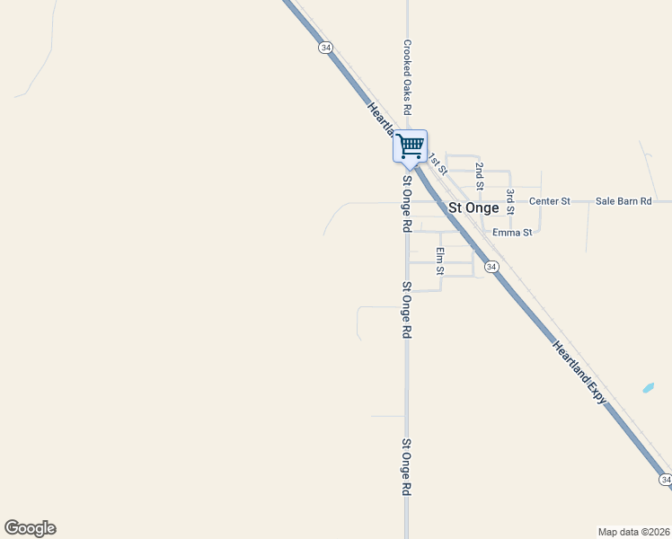 map of restaurants, bars, coffee shops, grocery stores, and more near 11615 Enterprise Lane in Saint Onge