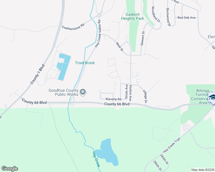 map of restaurants, bars, coffee shops, grocery stores, and more near 129 Pioneer Road in Red Wing