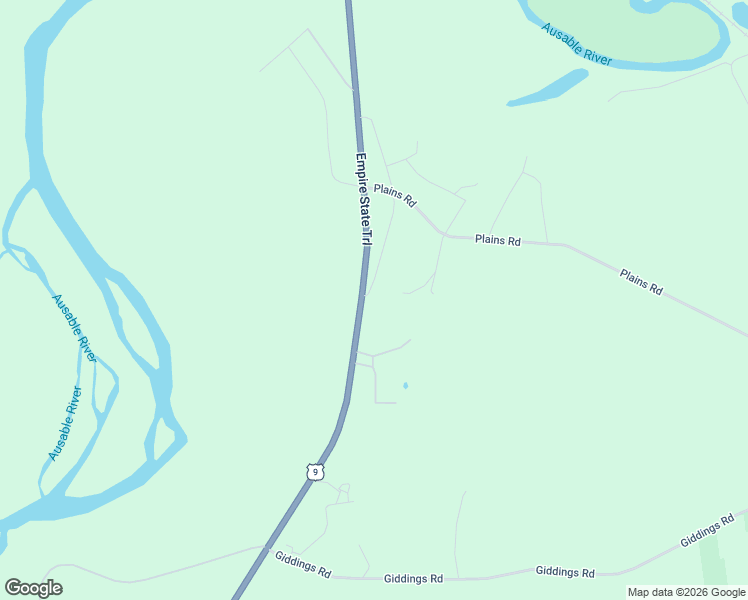 map of restaurants, bars, coffee shops, grocery stores, and more near New York State Bicycle Route 9 in Peru