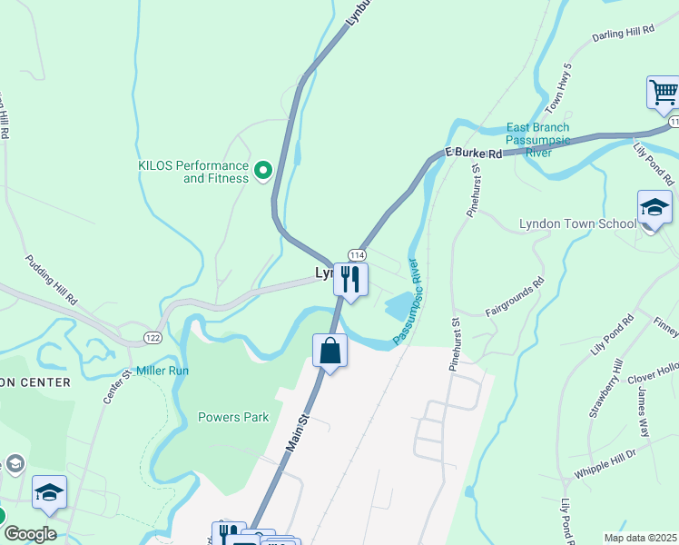 map of restaurants, bars, coffee shops, grocery stores, and more near in Lyndon