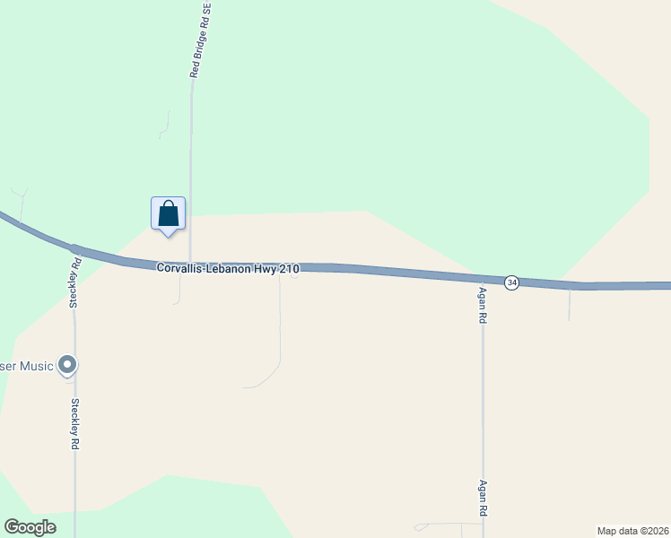 map of restaurants, bars, coffee shops, grocery stores, and more near 35394 Corvallis-Lebanon Highway 210 in Lebanon