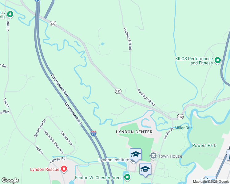 map of restaurants, bars, coffee shops, grocery stores, and more near 470 Vermont 122 in Lyndon