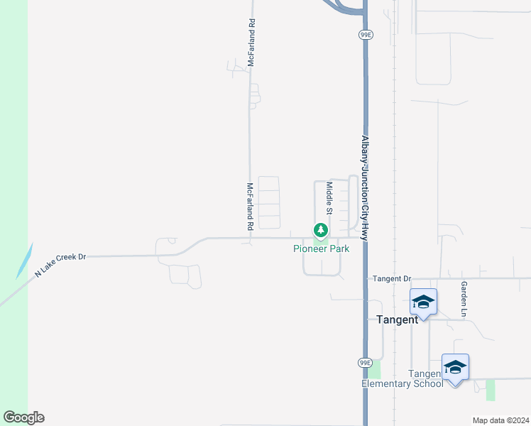 map of restaurants, bars, coffee shops, grocery stores, and more near 31811 Begonia Lane in Tangent