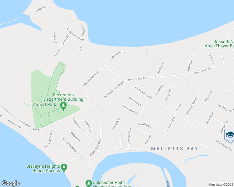 map of restaurants, bars, coffee shops, grocery stores, and more near 58 Ryan Place in Colchester