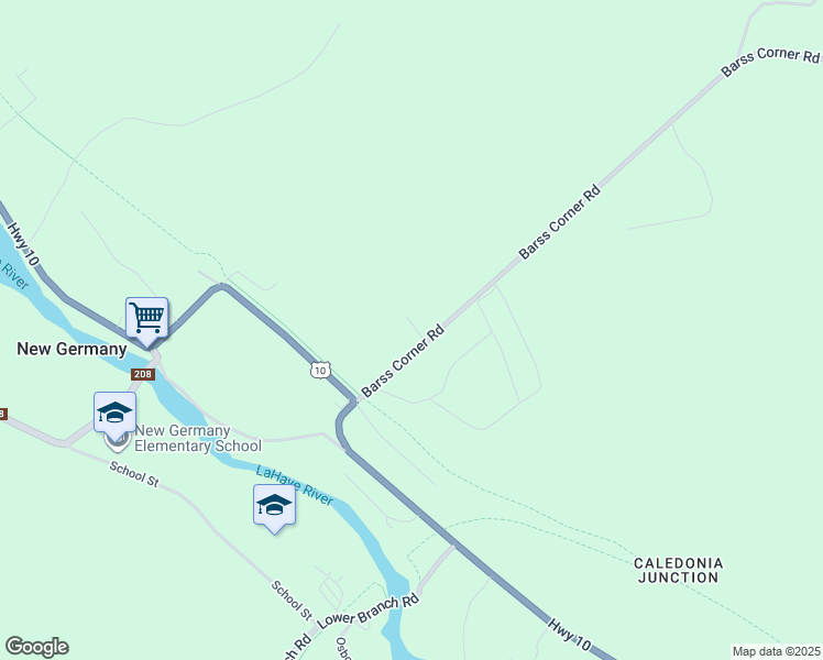 map of restaurants, bars, coffee shops, grocery stores, and more near 15 Elizabeth Avenue in New Germany