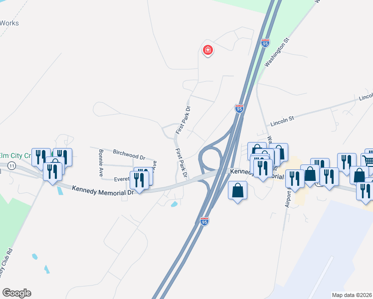 map of restaurants, bars, coffee shops, grocery stores, and more near 14 Glenwood Street in Oakland