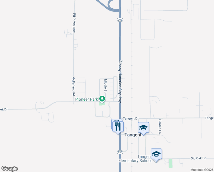 map of restaurants, bars, coffee shops, grocery stores, and more near 31919 North Lake Creek Drive in Tangent