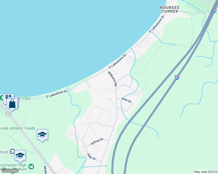 map of restaurants, bars, coffee shops, grocery stores, and more near 82 Morellen Lane in Colchester
