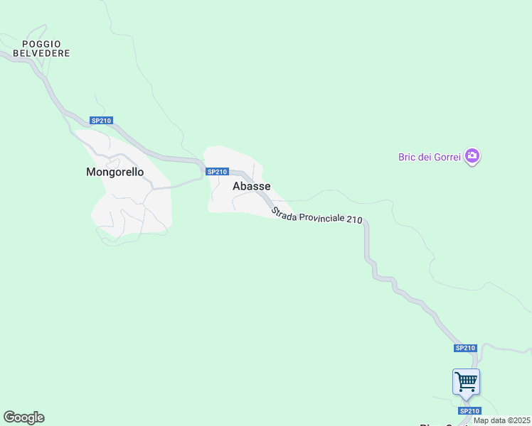 map of restaurants, bars, coffee shops, grocery stores, and more near Strada Veirera di Abasse in Abasse