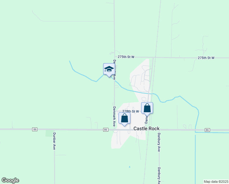 map of restaurants, bars, coffee shops, grocery stores, and more near 27695 Denmark Avenue in Northfield