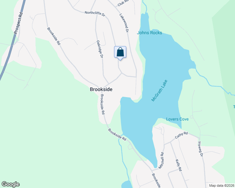 map of restaurants, bars, coffee shops, grocery stores, and more near 9 Melody Drive in Brookside