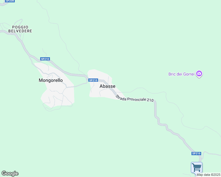 map of restaurants, bars, coffee shops, grocery stores, and more near Strada Veirera di Abasse in Abasse