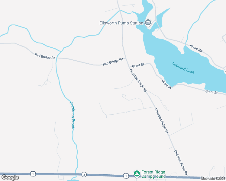 map of restaurants, bars, coffee shops, grocery stores, and more near 46 Tanglewood Way in Ellsworth