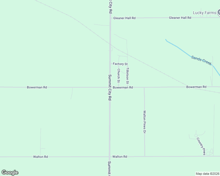 map of restaurants, bars, coffee shops, grocery stores, and more near 9500 Summit City Road in Kingsley
