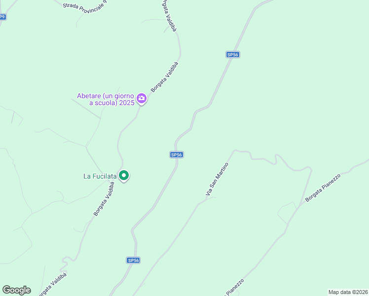 map of restaurants, bars, coffee shops, grocery stores, and more near 102 Borgata Pianezzo in Provincia di Cuneo