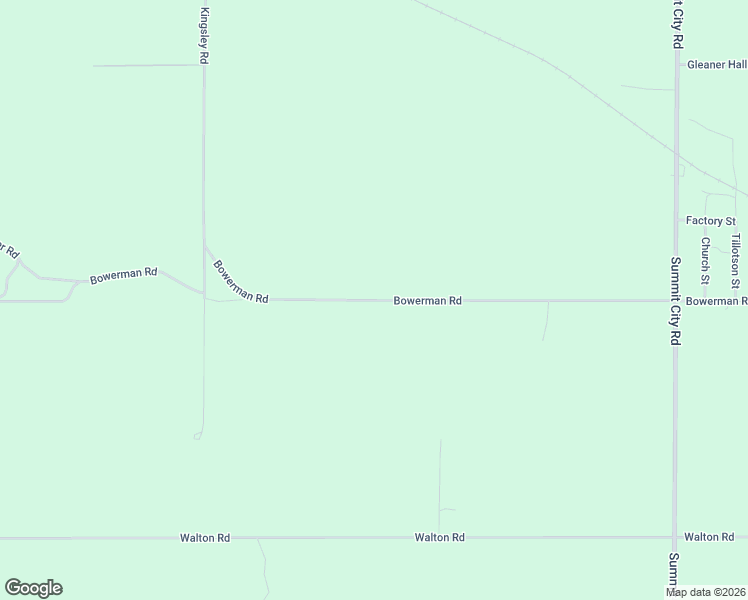 map of restaurants, bars, coffee shops, grocery stores, and more near 2067 Bowerman Road in Kingsley