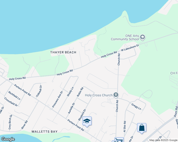 map of restaurants, bars, coffee shops, grocery stores, and more near 318 Belair Dr in Colchester