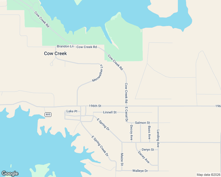 map of restaurants, bars, coffee shops, grocery stores, and more near in Cow Creek