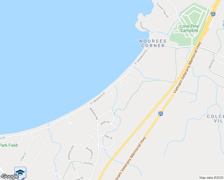 map of restaurants, bars, coffee shops, grocery stores, and more near 25 Rea Janet Drive in Colchester