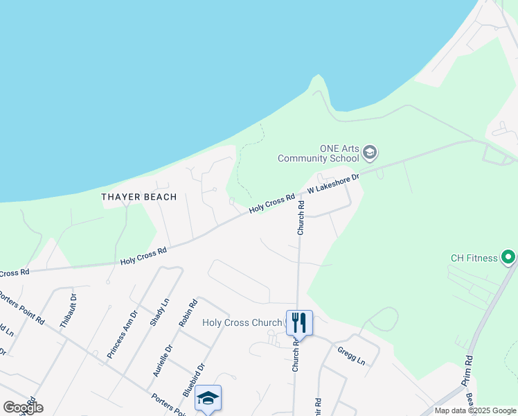 map of restaurants, bars, coffee shops, grocery stores, and more near 171 Holy Cross Road in Colchester