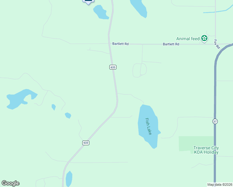 map of restaurants, bars, coffee shops, grocery stores, and more near 9300 County Road 633 in Buckley