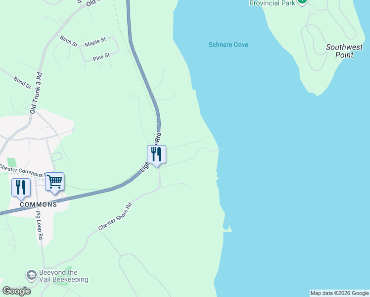map of restaurants, bars, coffee shops, grocery stores, and more near 31 Nauss Drive in Chester