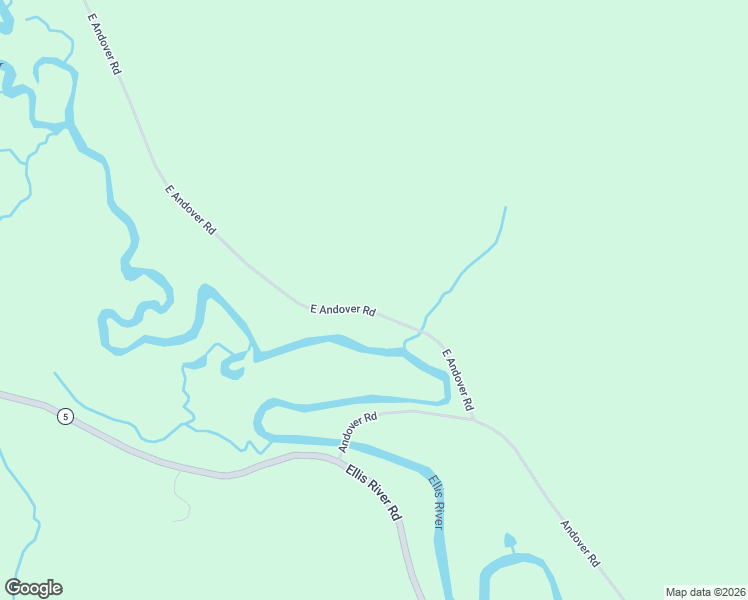 map of restaurants, bars, coffee shops, grocery stores, and more near 30 East Andover Road in Rumford