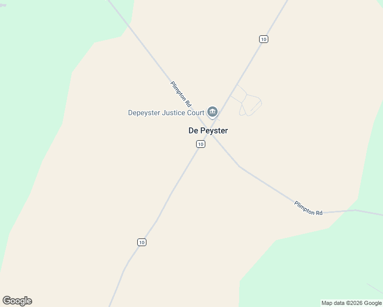 map of restaurants, bars, coffee shops, grocery stores, and more near 4052 County Road 10 in De Peyster