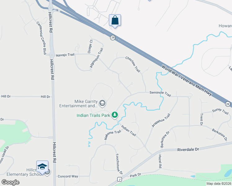 map of restaurants, bars, coffee shops, grocery stores, and more near 4455 Wyandot Trail in Green Bay