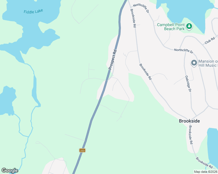 map of restaurants, bars, coffee shops, grocery stores, and more near 2476 Prospect Road in Hatchet Lake