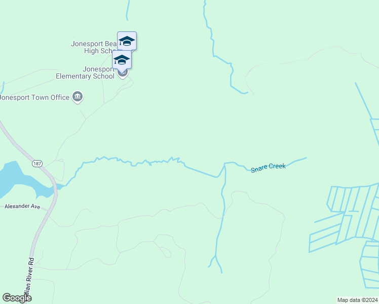 map of restaurants, bars, coffee shops, grocery stores, and more near in Jonesport