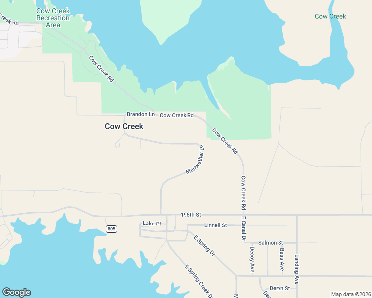 map of restaurants, bars, coffee shops, grocery stores, and more near in Cow Creek