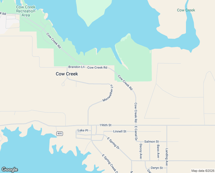 map of restaurants, bars, coffee shops, grocery stores, and more near in Cow Creek