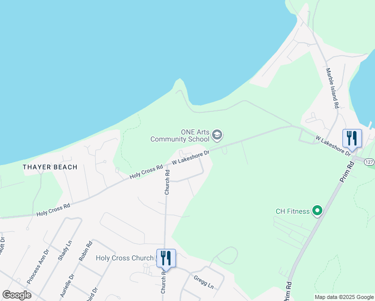 map of restaurants, bars, coffee shops, grocery stores, and more near 1775 West Lakeshore Drive in Colchester