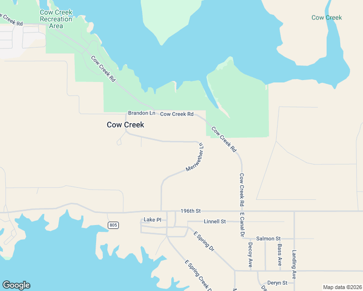 map of restaurants, bars, coffee shops, grocery stores, and more near in Cow Creek