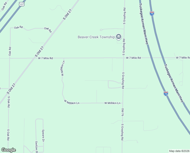 map of restaurants, bars, coffee shops, grocery stores, and more near 5715 Tracy Trail in Roscommon