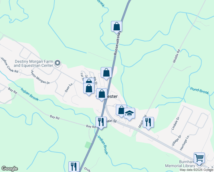 map of restaurants, bars, coffee shops, grocery stores, and more near 48 6th Street in Colchester