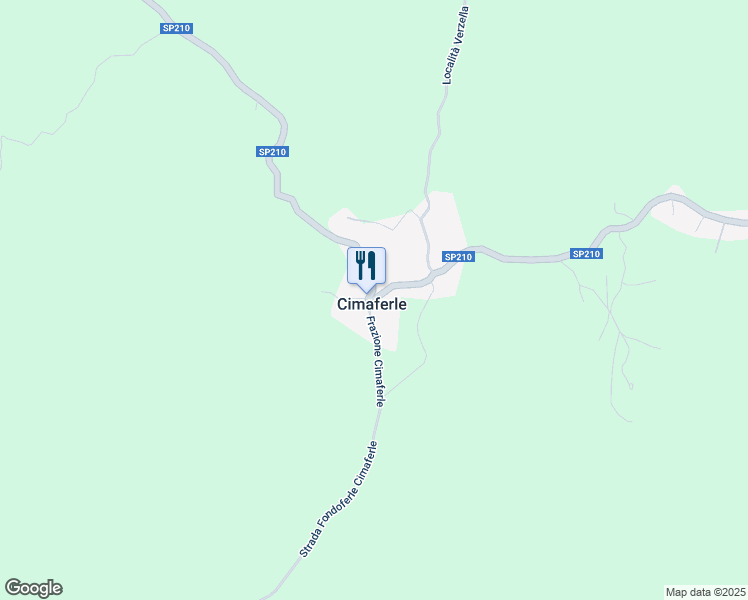 map of restaurants, bars, coffee shops, grocery stores, and more near 213 Frazione Cimaferle in Cimaferle